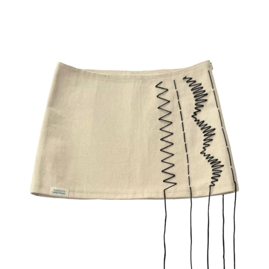Stitches Mini Skirt