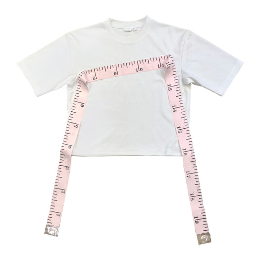 Tape Measure Tee in Blush