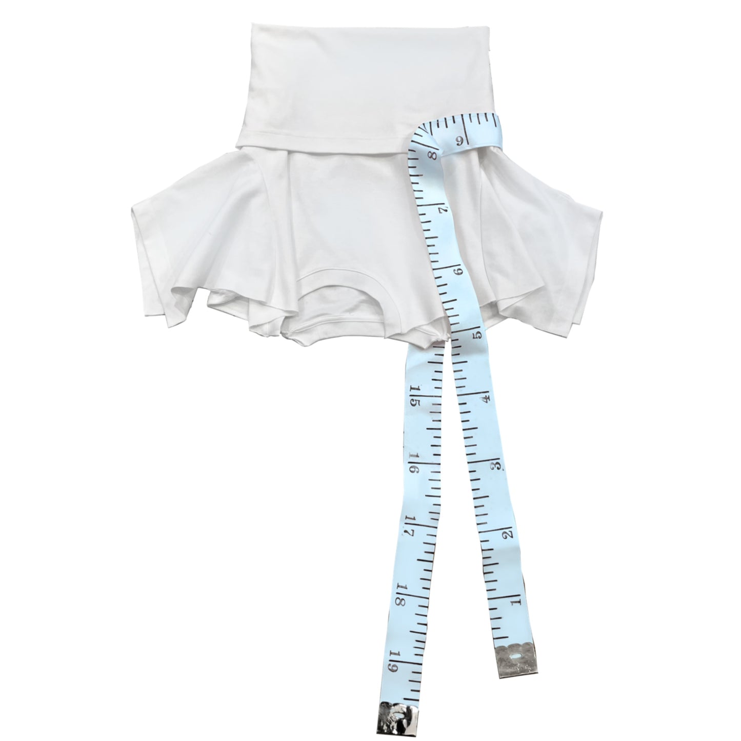 Tape Measure Tee-skirt in Sky